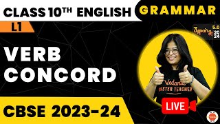 Subject Verb Concord Class 10  NCERT 10th Class English Grammar  CBSE 2024 Exam VedantuClass91011 [upl. by Thurstan]