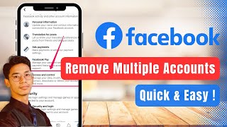 How to Remove Multiple Accounts on Facebook [upl. by Annahsal]