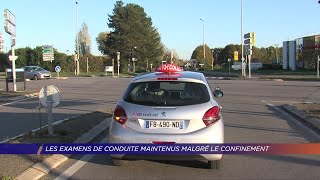 Yvelines  Les examens de conduite maintenus malgré le confinement [upl. by Zailer]