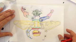 How to draw an insect machine with Mr Lawrence [upl. by Odlanir]