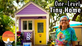 Her 1 Level Tiny House dream come true after severe health problems [upl. by Anceline778]