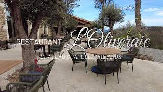 Restaurant LOliveraie la Chapelle Villards [upl. by Citron]