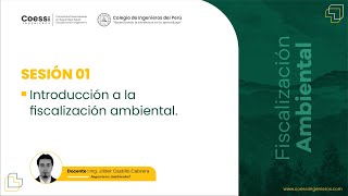 Clase 01  Fiscalización ambiental [upl. by Threlkeld]