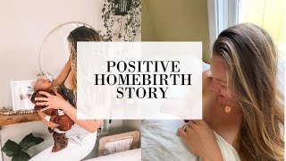 41 WEEK UNMEDICATED POSITIVE HOME BIRTH STORY  Super quick labor ✨🙌🏾 [upl. by Fortier]