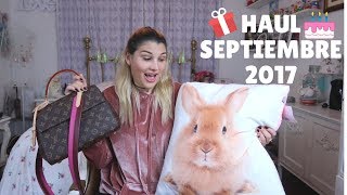 HAUL SEPTIEMBRE 2017 GAMARRA ZARA HampM LOUIS VUITTON amp MÁS [upl. by Mailand]