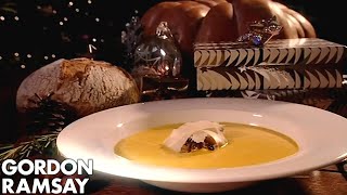 Gordon Ramsays Pumpkin Soup With Wild Mushrooms [upl. by Celia]