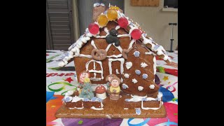 How to assemble amp decorate a gingerbread house kit [upl. by Eartnoed]