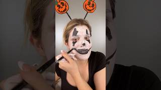 Ein Clown in 1min 👀😂 Was soll ich morgen machen 🎃 HalloweenmitVanessa HalloweenCountdown [upl. by Ytomit]