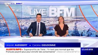 BFMTV  Teasing et début • Le Live BFM  Caroline Dieudonné Léopold Audebert — ven 29 juillet 2022 [upl. by Aramot]