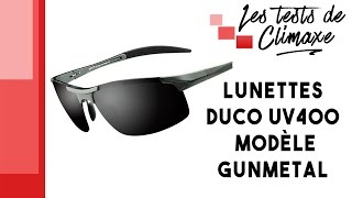 Test dune paire de lunettes Duco Gunmetal 100 UV400 [upl. by Dedie]