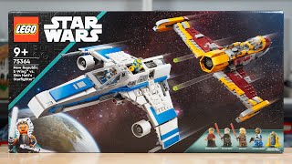 LEGO Star Wars 75364 NEW REPUBLIC EWING vs SHIN HATIS STARFIGHTER Review 2023 [upl. by Tailor897]