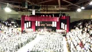 CMU Spring Commencement 2013  Alma Mater Michael Fragale singing [upl. by Ttirrem925]