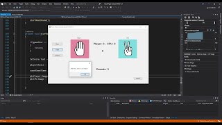 How to make a rock paper scissors game in c windows form [upl. by Anrol180]