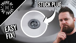 How to Fix a Stuck Pop Up Drain Plug [upl. by Posner668]