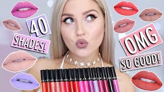 Sephora Collection Cream Lip Stain 💕 Lip Swatches amp Review FULL COLLECTION 40 SHADES 🙌 [upl. by Eilrahc]