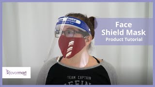 Face Shield Mask  How to Setup  eFavormartcom [upl. by Ebbarta]