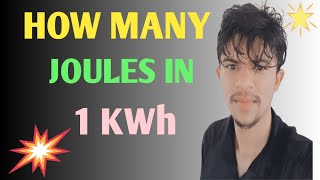 How many joules in one kilowatt hour 🫰  1KWh  One kilowatt hour  Feedback classes [upl. by Milore795]