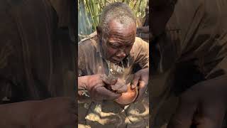 Hadzabe tribe bushmen use these traditional cups in their lifestyle [upl. by Crist437]