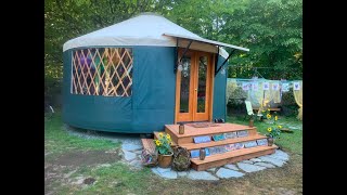 21 Rainier Yurt Build in 8 minutes [upl. by Teyut]