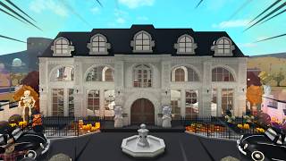 BUILDING MY OCTOBER MANSION In BLOXBURG [upl. by Berkin210]