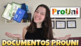 DOCUMENTOS PROUNI l Documentação para matrícula no Prouni [upl. by Cinimmod]