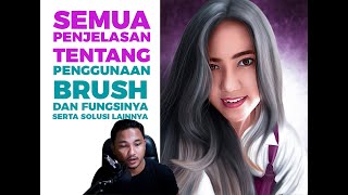 Full Penjelasan Semua Brush Smugde Painting  photoshop tutorial [upl. by Aimo]