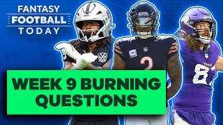 One fantasy question for every week 9 NFL game  2024 Fantasy Football Advice [upl. by Burgener956]