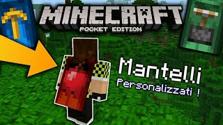 MinecraftPE 12 COME METTERE I MANTELLI E PERSONALIZZARLI Tutorial NUOVO METODO ITA [upl. by Thorvald]