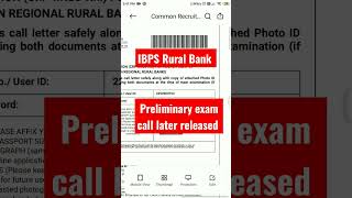 IBPS RRB multipurpose worker admit card releaseRural Bank admit card release ibpsrrb admitcard [upl. by Gnuhc]