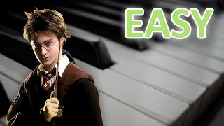 Harry Potter Theme EASY Piano Tutorial Beginner [upl. by Adi]