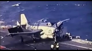 HMS Eagle 1970 AEW Fairey Gannet Buccaneer S2 De Havilland Sea Vixen Mk2 Wessex [upl. by Ailaht]