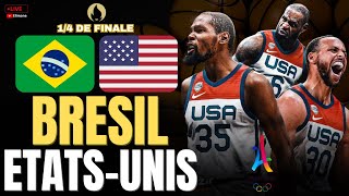 🔴LIVE BRÉSIL  ÉTATSUNIS  14 DE FINALE  BASKETBALL  JEUX OLYMPIQUES PARIS 2024  EN DIRECT [upl. by Eikin]