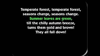 Temperate Forest Song Instrumental Ver  JumpStart Animal Adventures Karaoke Music Video [upl. by Wedurn]