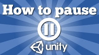 How to pause Unity game  Simple Unity 2D tutorial [upl. by Acinorej]