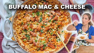 Buffalo Chicken Mac amp Cheese  Such An Easy Recipe [upl. by Eustashe]