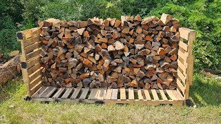 DIY Firewood Rack for FREE [upl. by Akerboom]