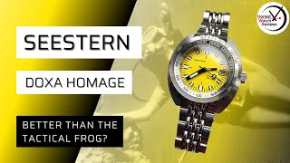 BEST DOXA SUB 300 HOMAGE Seestern Review HWR [upl. by Akemrehs157]