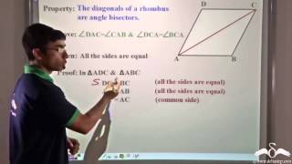 Properties of Rhombus Quadrilateral  Class 9  ICSE  CBSE [upl. by Ennazus]