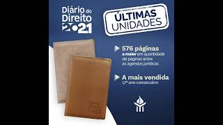 Agenda Jurídica  Diário do Direito 2021  ÚLTIMAS UNIDADES [upl. by Hennebery]