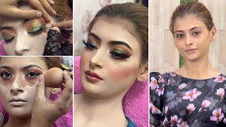 Step by step Kashee’s Inspired Makeup Tutorial  Ouj Beauty Parlour [upl. by Odetta627]