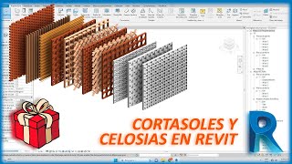 Celosias y Cortasoles en Revit 💯🎁 [upl. by Anabal859]