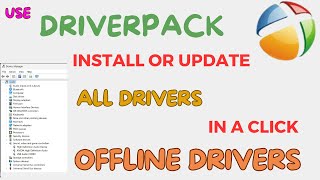 DriverPack to Install or Update Windows 10 Drivers  Use DriverPack to find Missing Drivers [upl. by Jemmie]