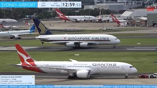 🔴 TAKEOFF RUSH  Sydney Airport Plane Spotting with Tim  ATC🔴 [upl. by Goldie33]