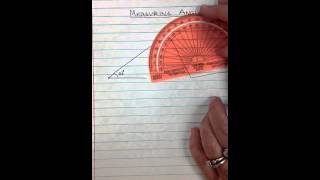 How to Use a Protractor to Measure Angles [upl. by Alleynad618]