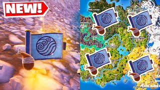 Where to find Waterbending Mythic in Fortnite  All locations for The New Avatar Mythic in fortnite [upl. by Dorweiler]