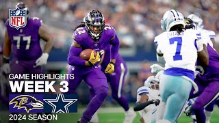 Baltimore Ravens vs Dallas Cowboys  2024 Week 3 Game Highlights [upl. by Gussman154]