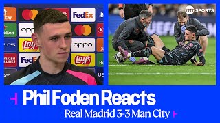 quotITS A FANTASTIC RESULTquot 😅  Phil Foden  Real Madrid 33 Man City  UEFA Champions League [upl. by Damiano]