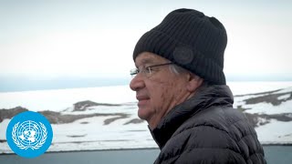 Antarcticas Climate Emergency UN Chiefs Urgent Message on Melting Ice  United Nations [upl. by Gerrald562]