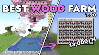 Best Automatic Wood Farm Minecraft Java 121  13000 Wood Logs per Hour [upl. by Woolcott660]