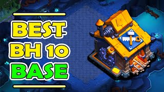 Bh10 BASE 2024  Best Builder Hall 10 Base 20 Trophy 🏆 Base Copy Link  Clash of Clans [upl. by Dlaner103]